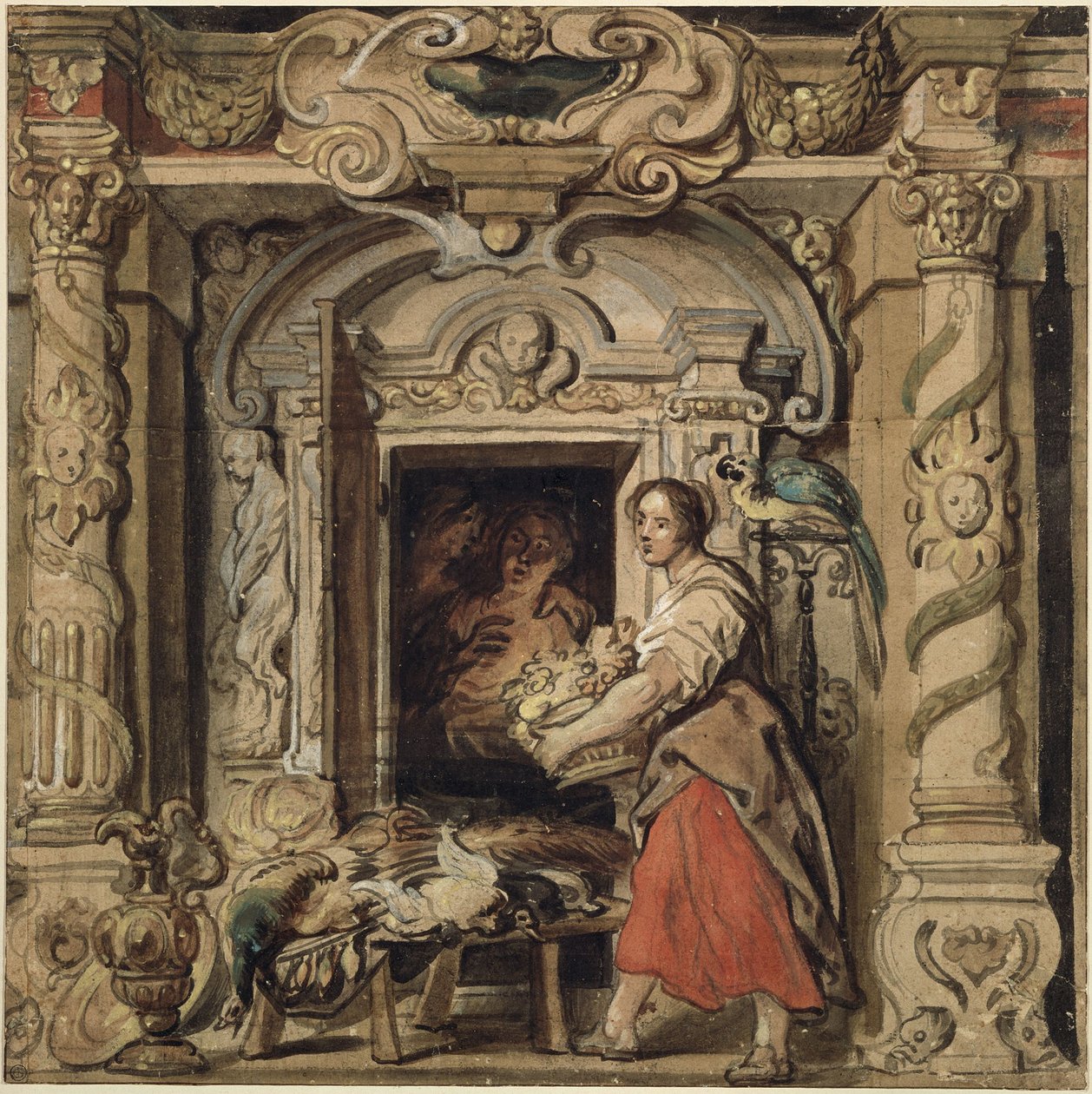 Scènes uit het plattelandsleven door Jacob Jordaens