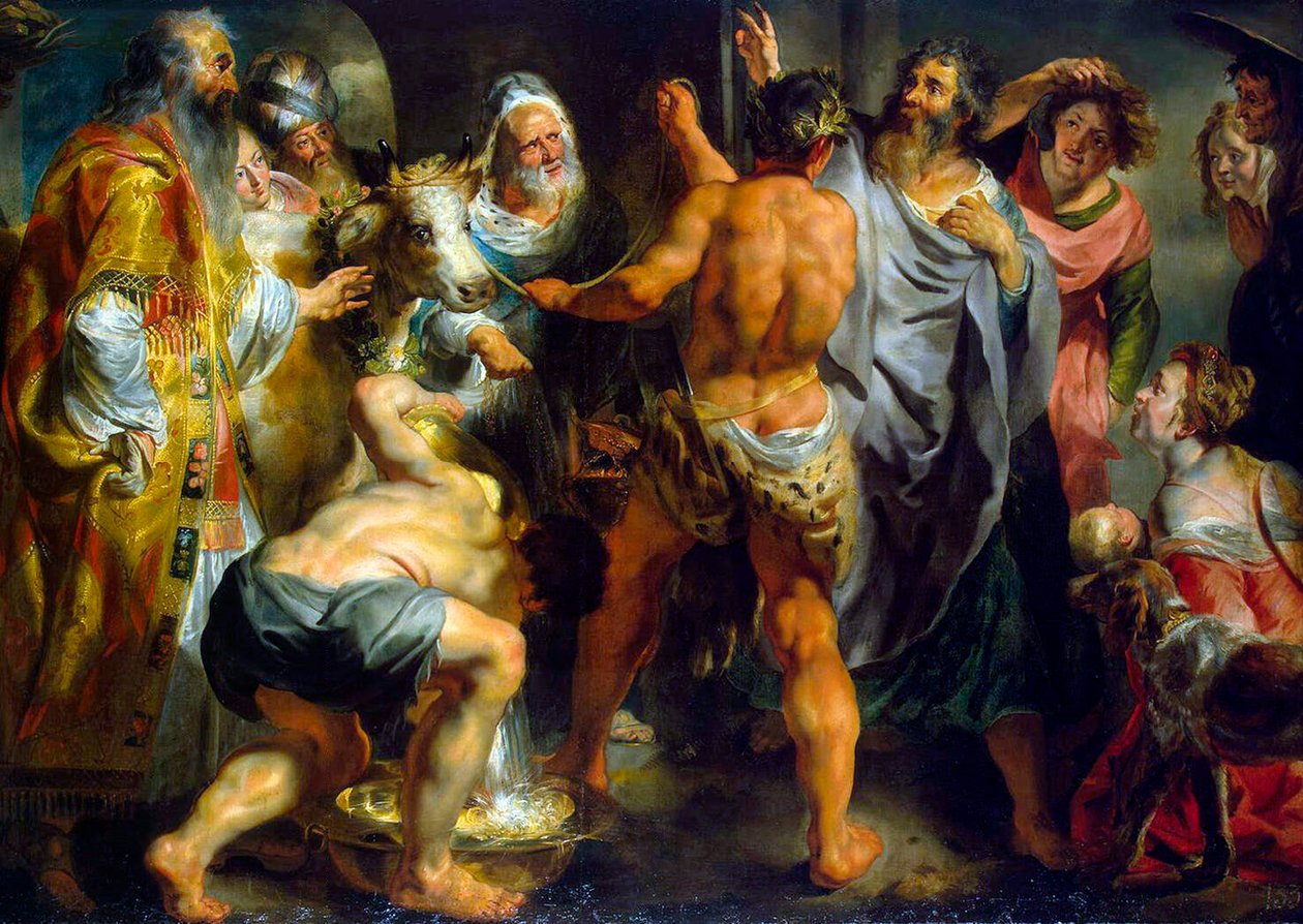 De Apostelen Paulus en Barnabas in Lystra, ca. 1616-1617 door Jacob Jordaens
