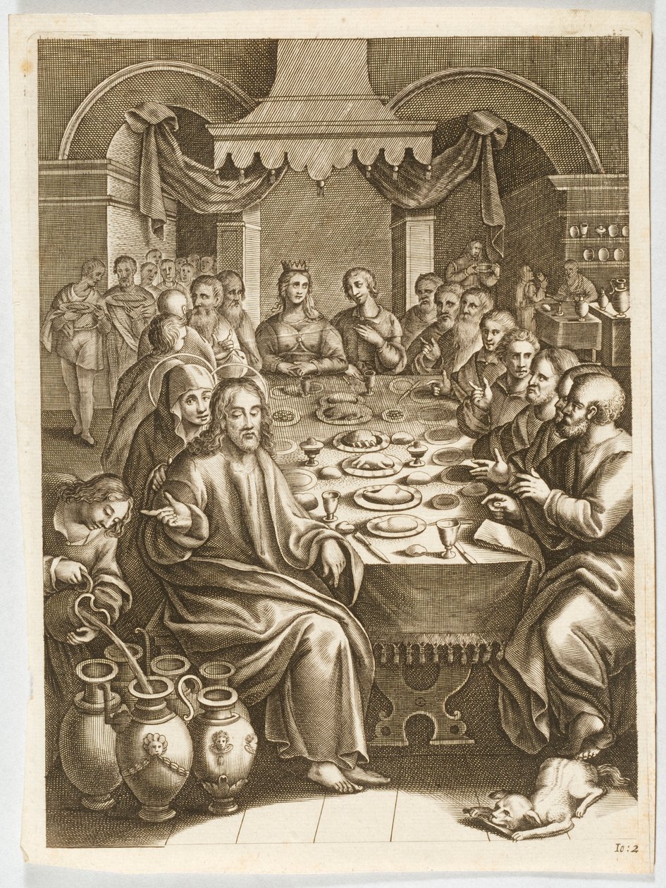 Bruiloft te Kana door Jacob Jordaens