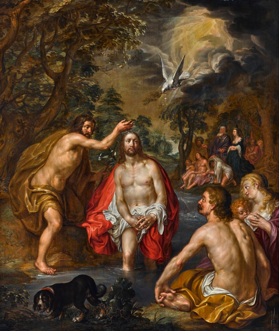 De doop van Christus door Jacob Lois
