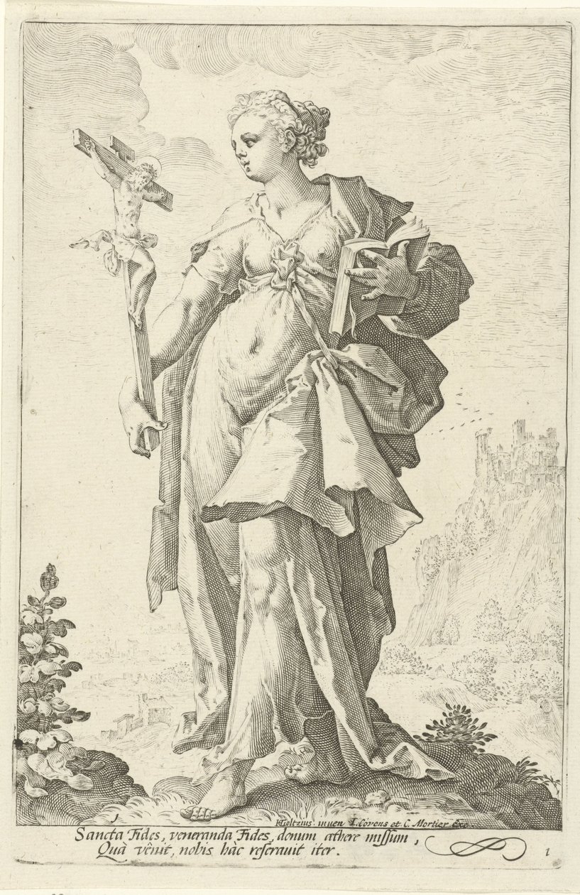 Geloof door Jacob Matham (attributed to)