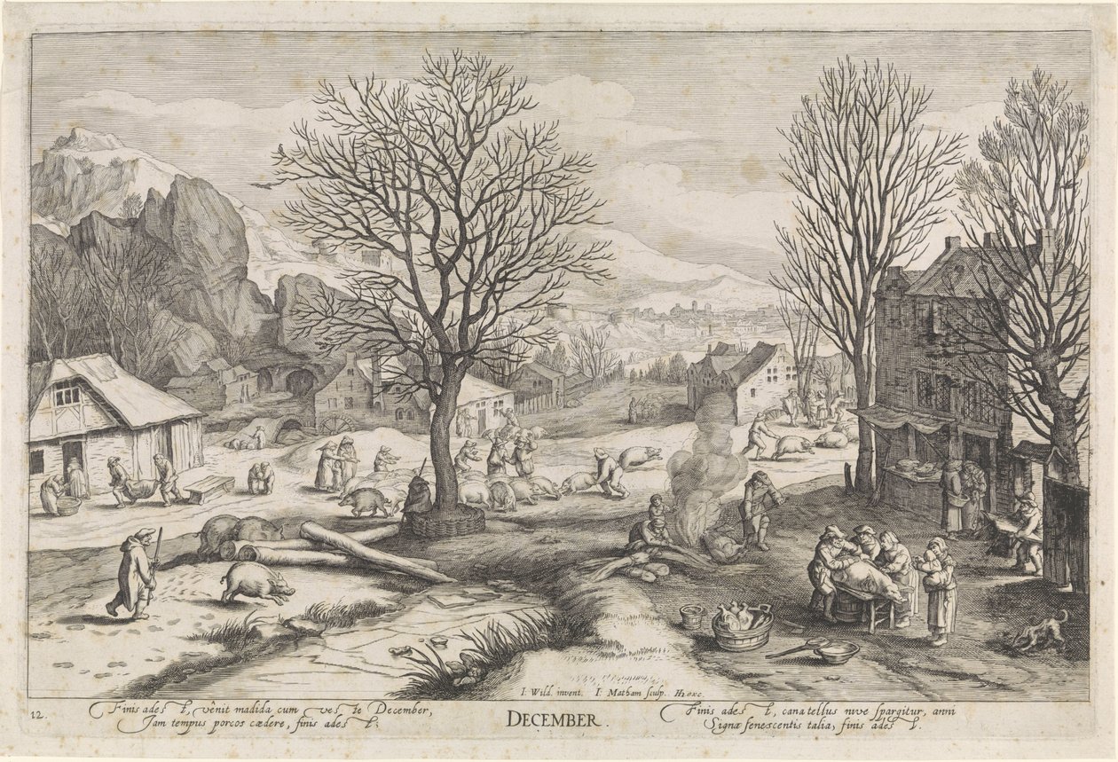 December door Jacob Matham