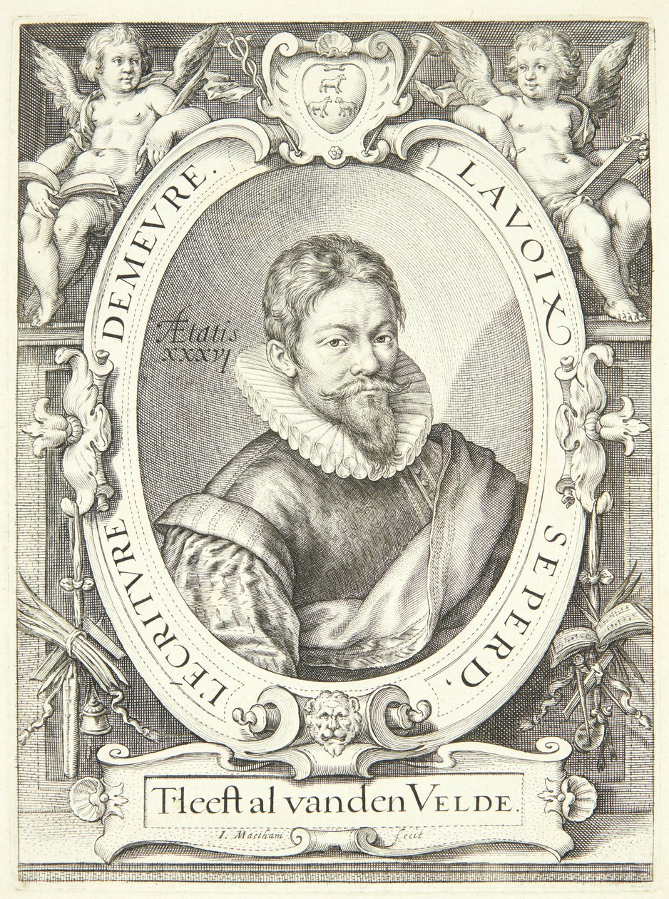 Jan van de Velde de Oudere door Jacob Matham