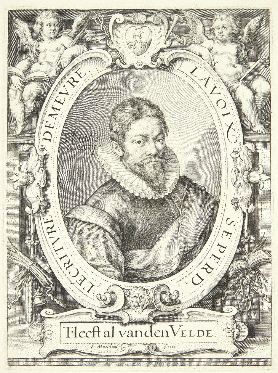 Jan van de Velde de Oudere door Jacob Matham