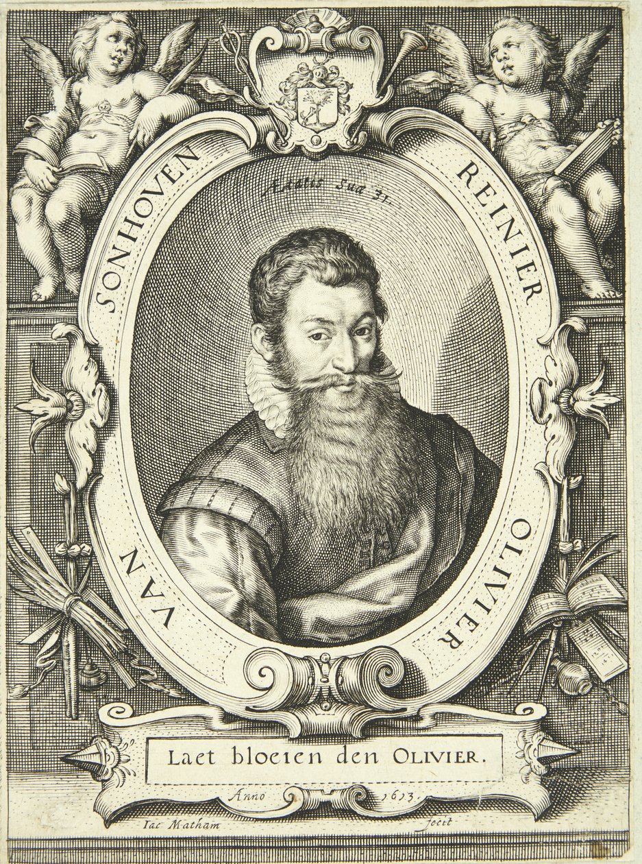 Portret van Reinier Olivier van Sonhoven door Jacob Matham