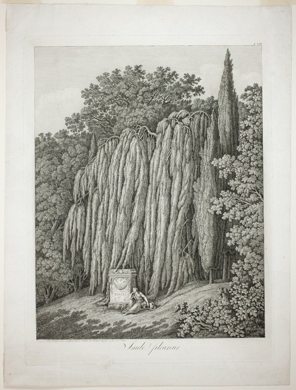 Treurwilg door Jacob Philipp Hackert