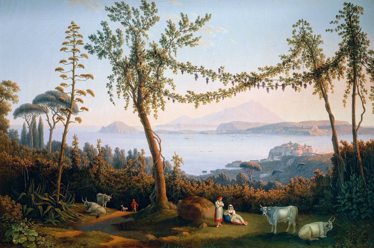De Golf van Pozzuoli door Jacob-Philippe Hackert