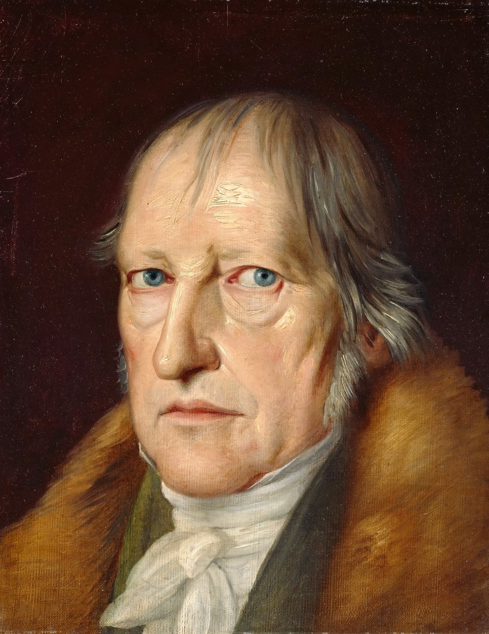 Portret van Georg Wilhelm Friedrich Hegel door Jacob Schlesinger