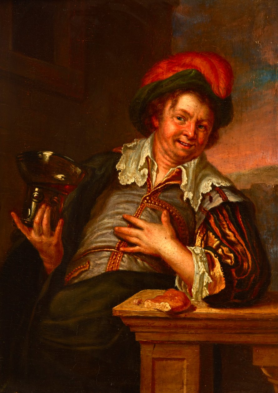 Man met een bokaal door Jacob Toorenvliet
