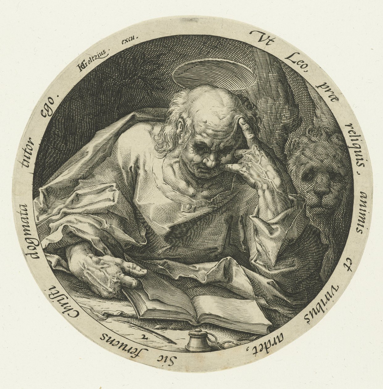 Evangelist Marcus door Jacob de Gheyn (II) (attributed to)