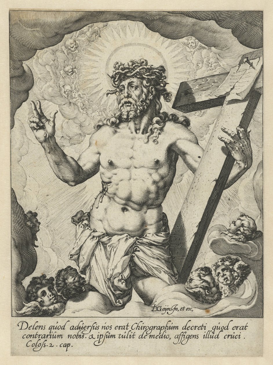 Christus als Man van Smarten door Jacob de Gheyn (II) (workshop of)