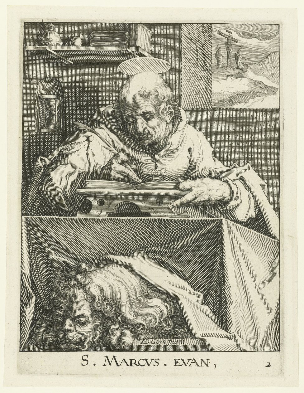 Evangelist Marcus door Jacob de Gheyn (II) (workshop of)