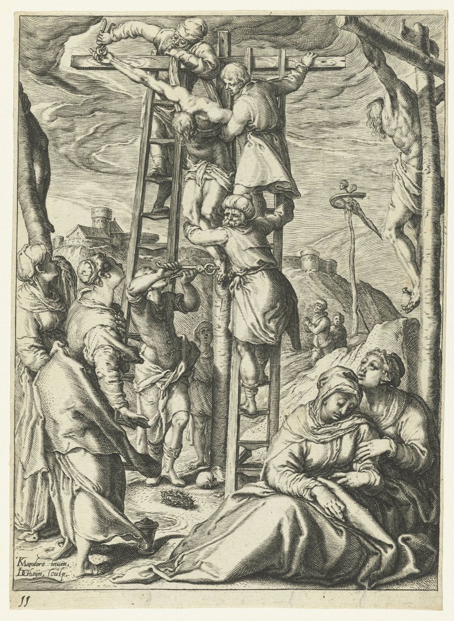 De kruisafname door Jacob de Gheyn (II)