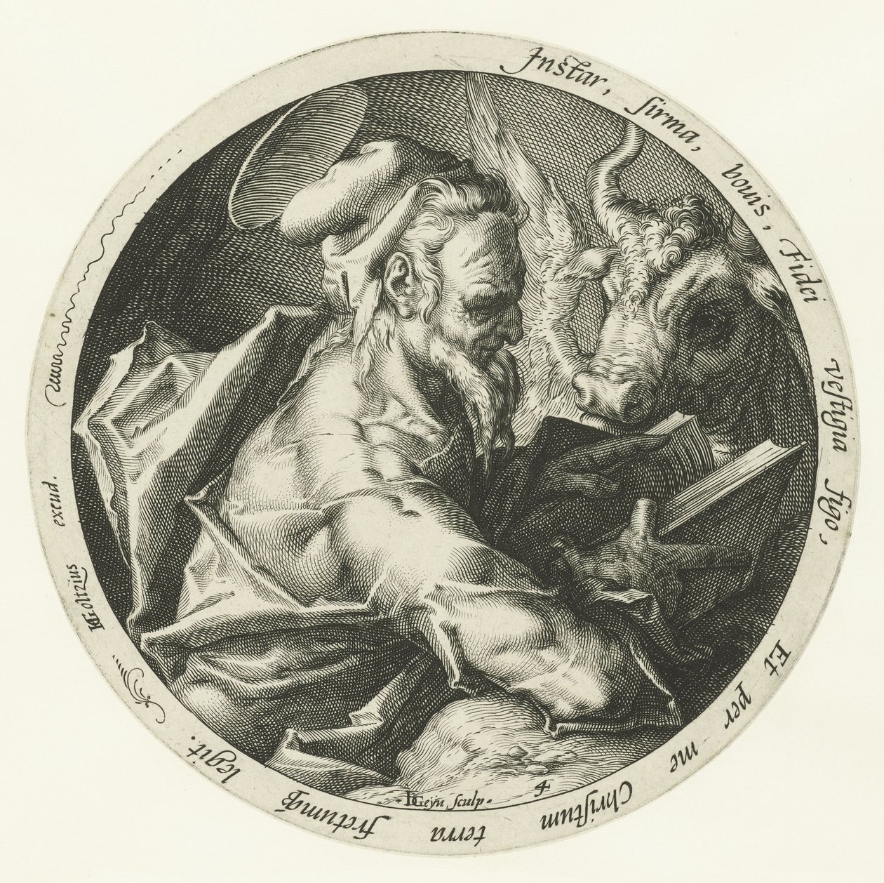 Evangelist Lucas door Jacob de Gheyn (II)