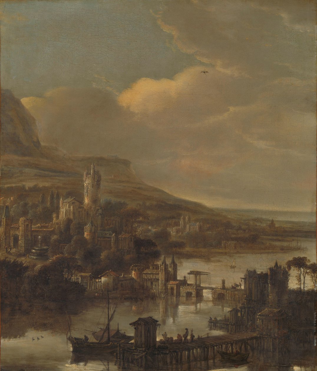 Riviergezicht door Jacob de Wet (I) (attributed to)