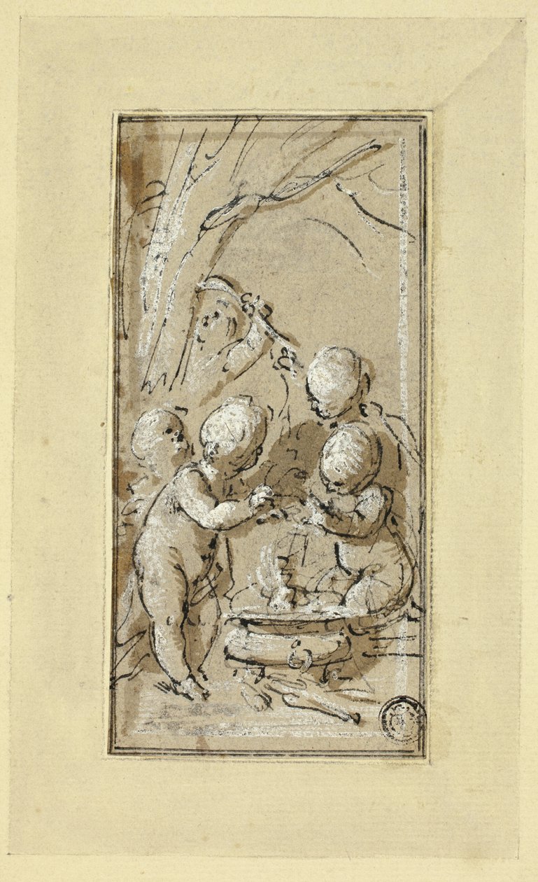 Allegorie van de Winter door Jacob de Wit