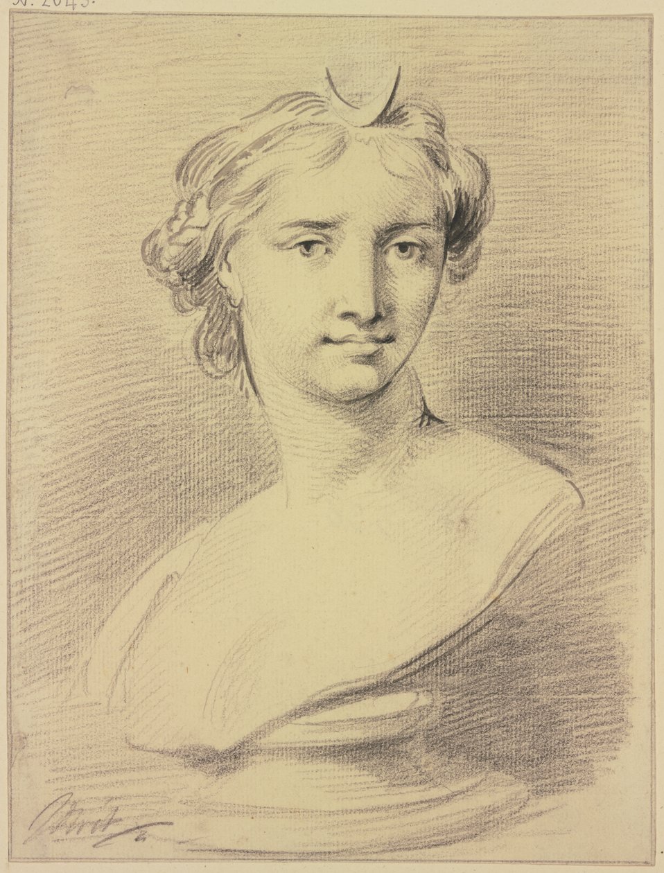 Buste van Diana door Jacob de Wit