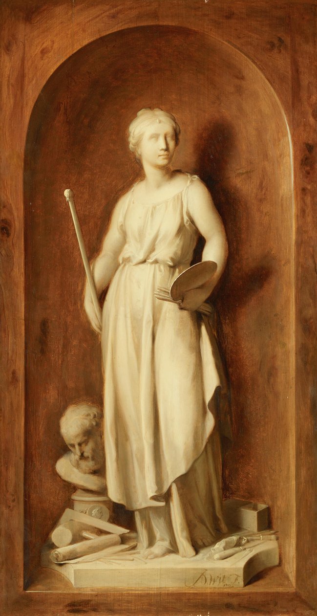 Pictura, allegorie van de schilderkunst door Jacob de Wit