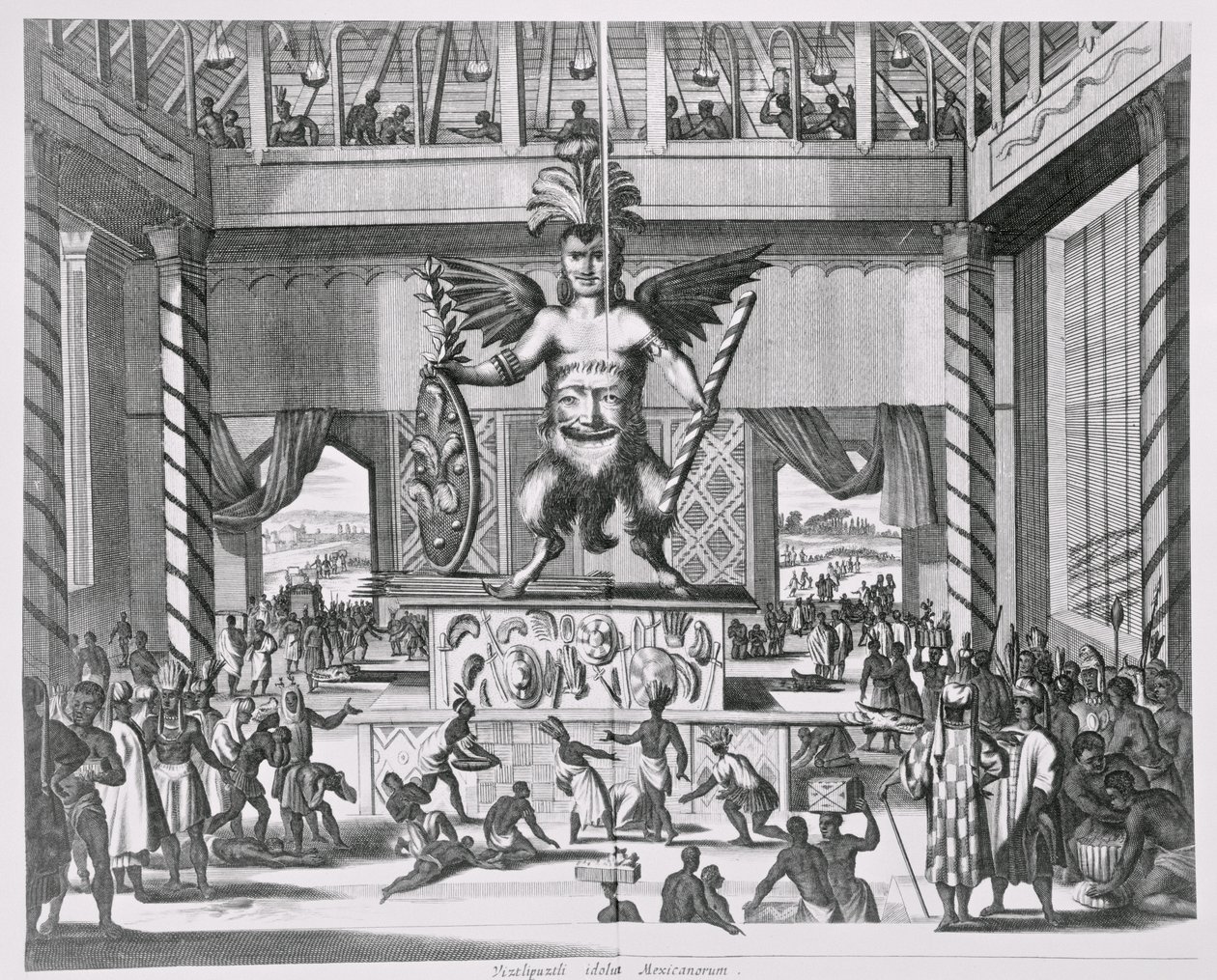 Mexicaanse God Huitzilopochtli, uit 