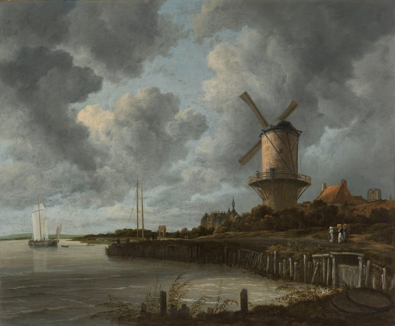 Dutch: De molen bij Wijk bij Duurstede The Windmill at Wijk bij Duurstede door Jacob van Ruisdael