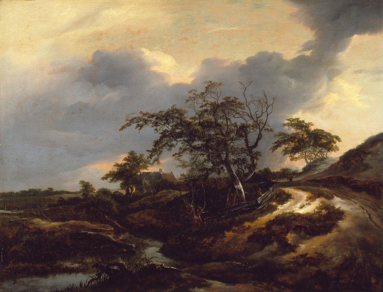 Landschap met duinen door Jacob van Ruisdael
