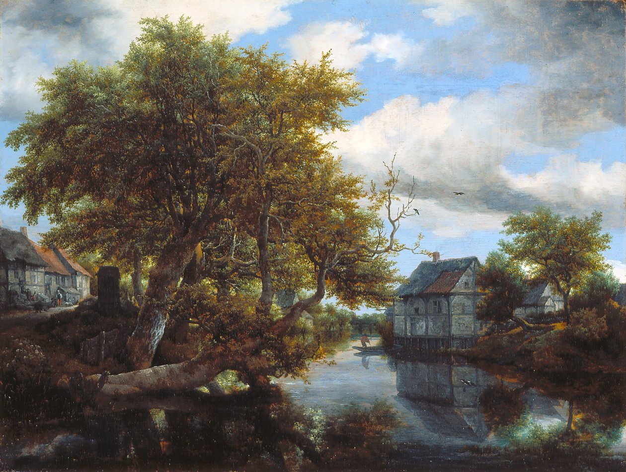 De grote vijver door Jacob van Ruisdael