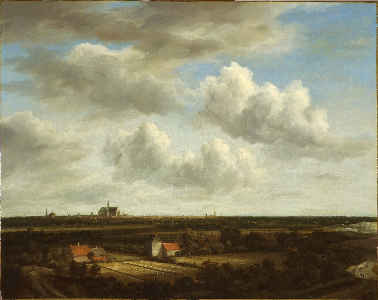 Uitzicht op bleekvelden bij Haarlem door Jacob van Ruisdael
