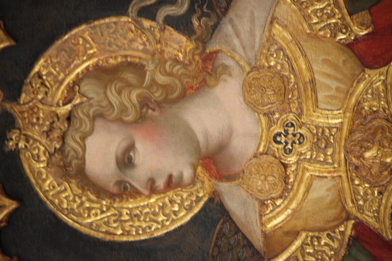 Gerechtigheid tussen de aartsengelen Michaël en Gabriël door Jacobello del Fiore  