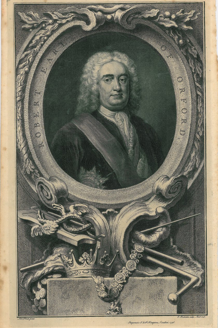 Robert, Graaf van Orford, 1746 door Jacobus Houbracken