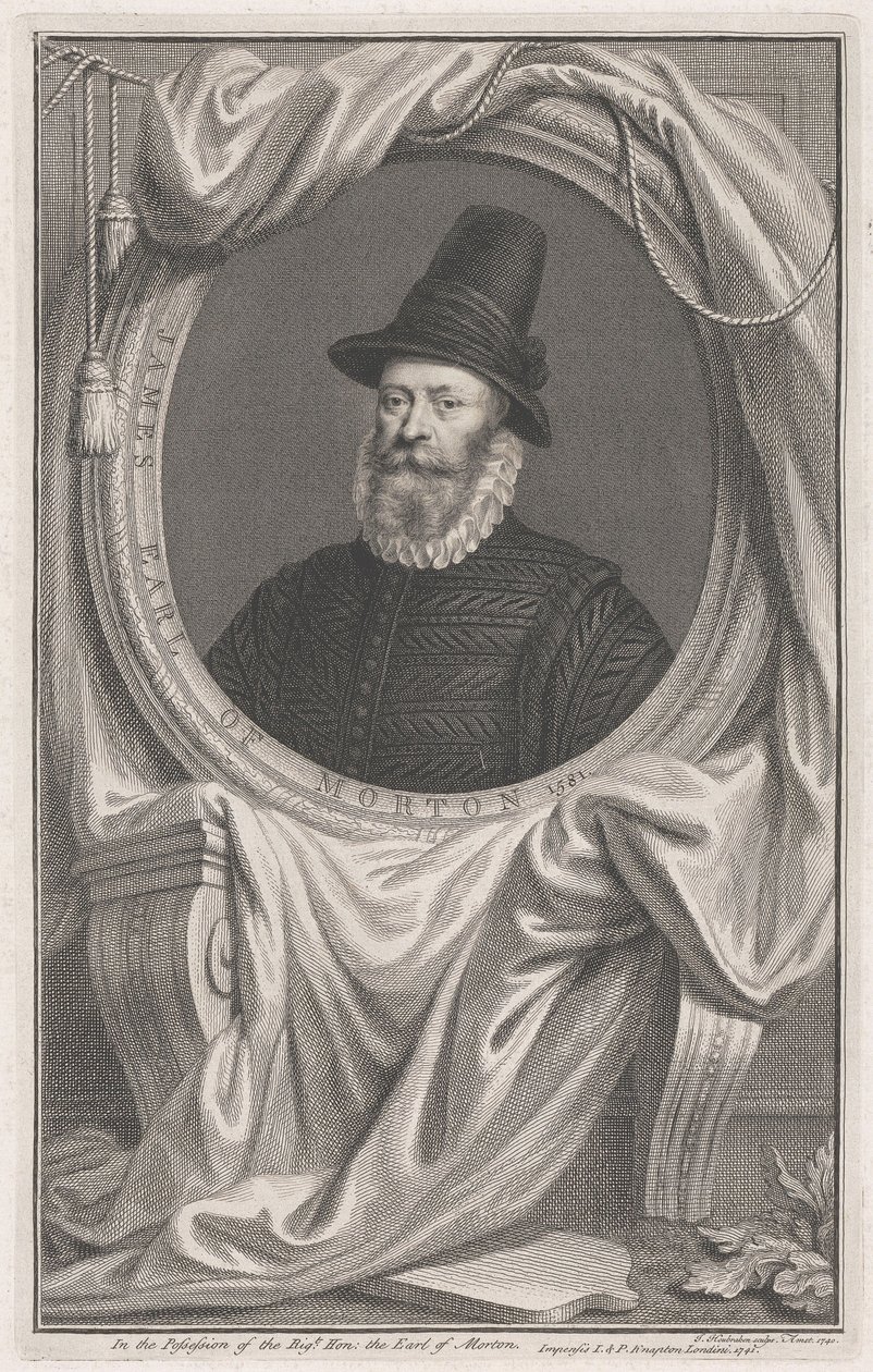 James Douglas, vierde graaf van Morton, 1581 door Jacobus Houbraken