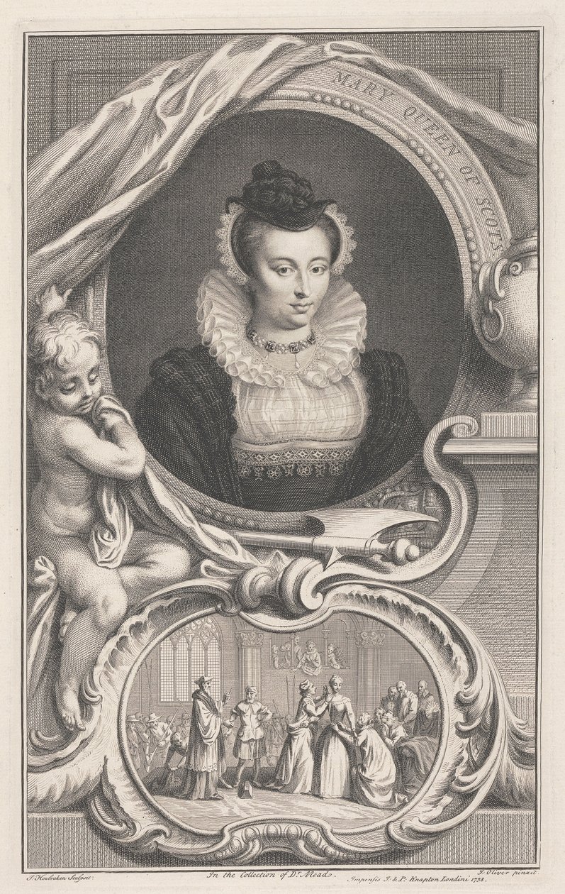 Maria Stuart, koningin van Schotland door Jacobus Houbraken