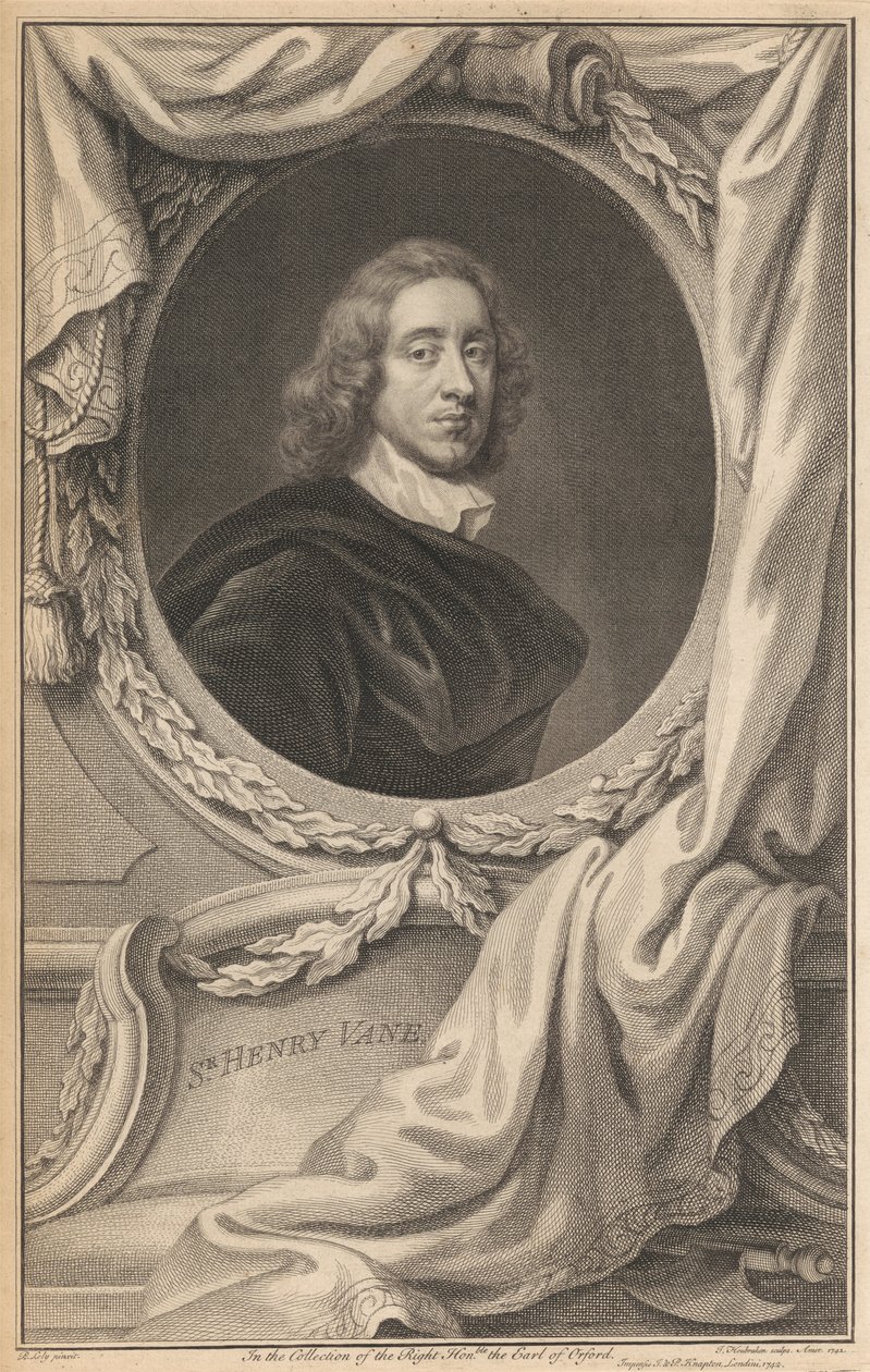 Sir Henry Vane de Jongere door Jacobus Houbraken