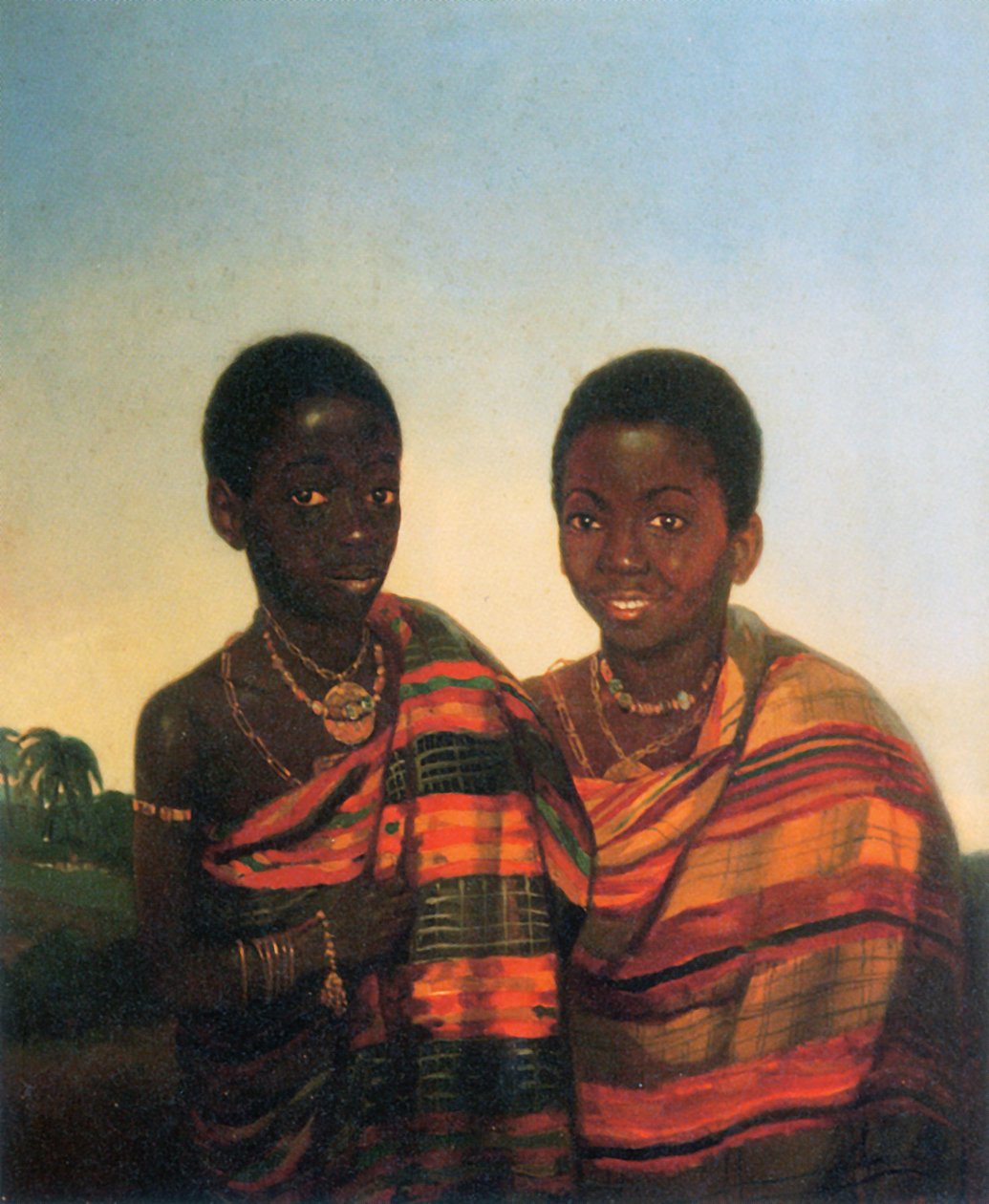 Aquasi Boachi en Quamin Poko door JL Cornet door Jacobus Ludovicus Cornet