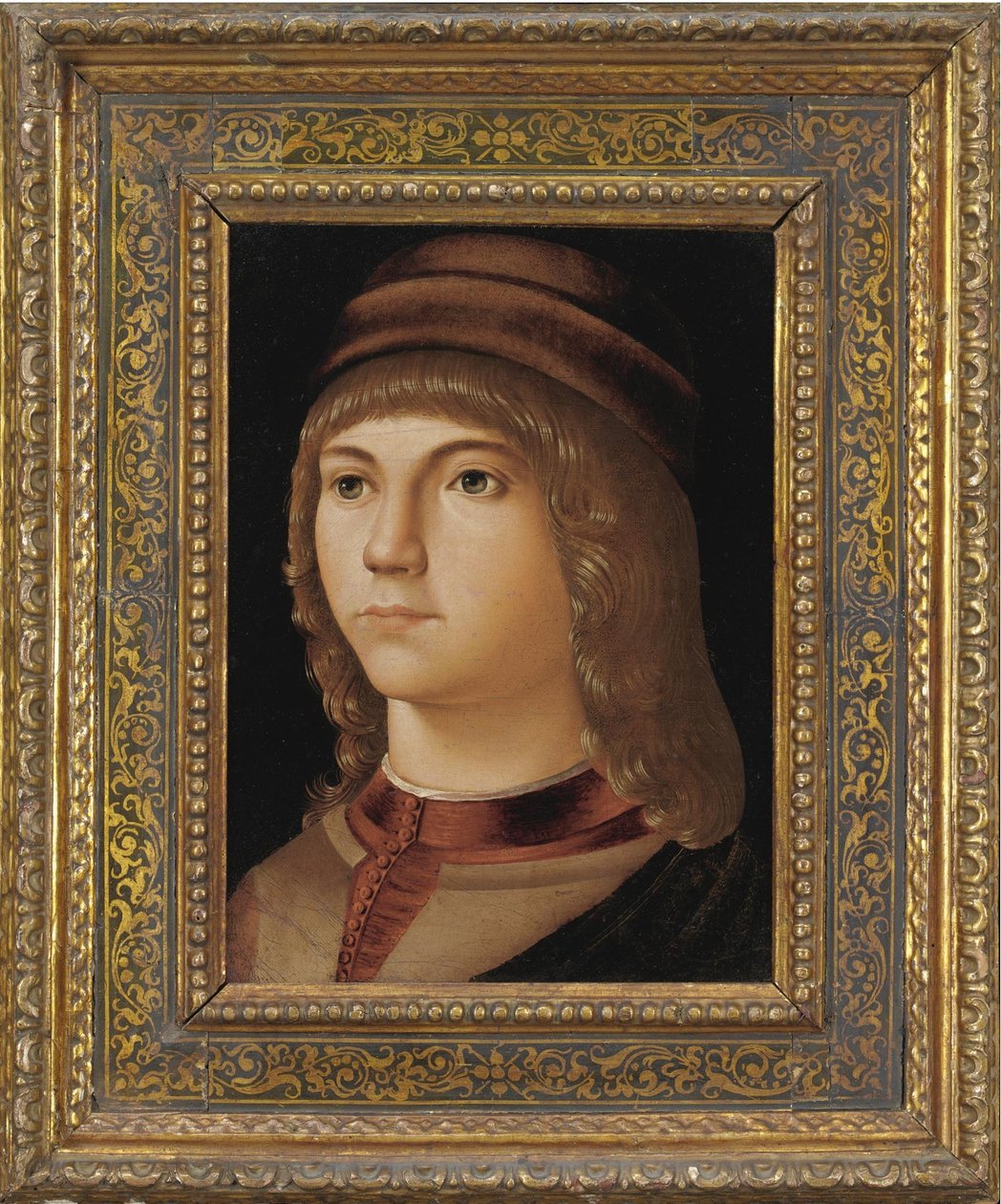 Portret van een jongeman door Jacometto Veneziano