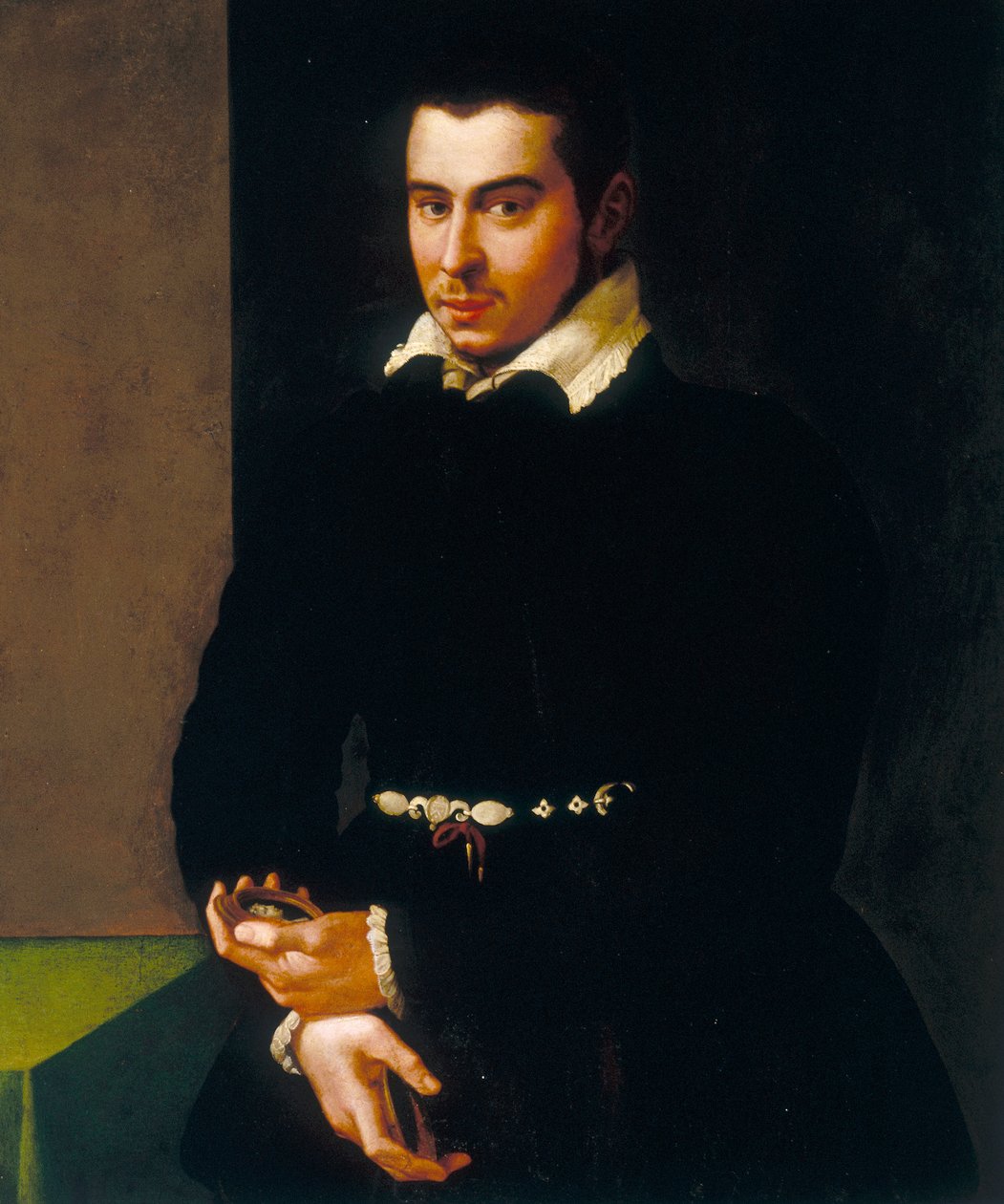 Portret van een heer door Jacopino del Conte