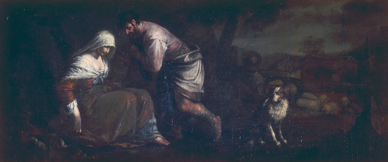 Juda en Tamar door Jacopo Bassano