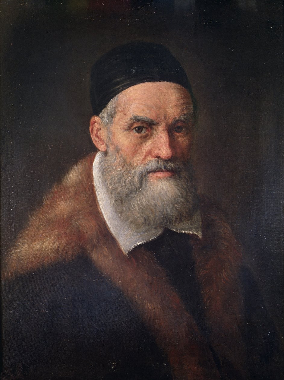 Zelfportret, c.1562-92 door Jacopo Bassano