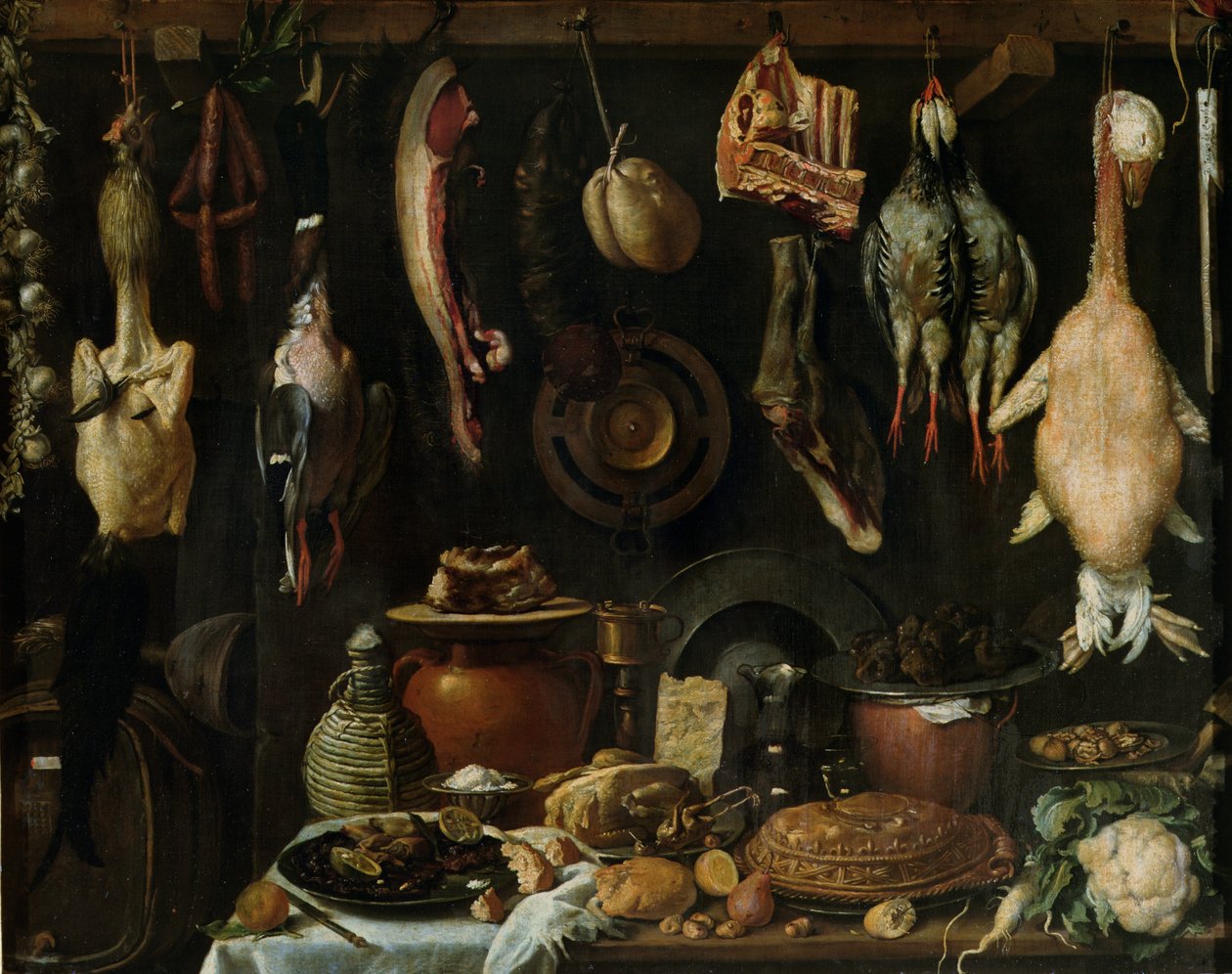 Stilleven van wildvogels, 1624 door Jacopo Chimenti Empoli