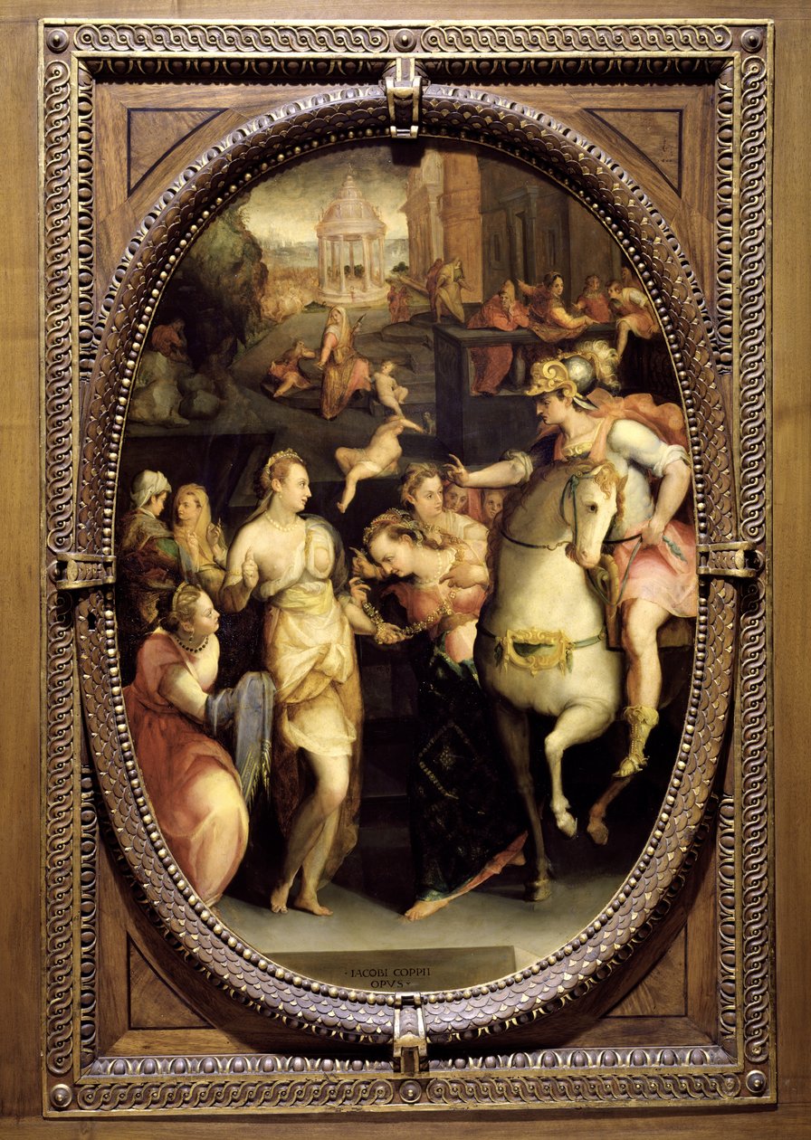 De Familie van Darius voor Alexander de Grote (356-323 v.Chr.) 1572 door Jacopo Coppi