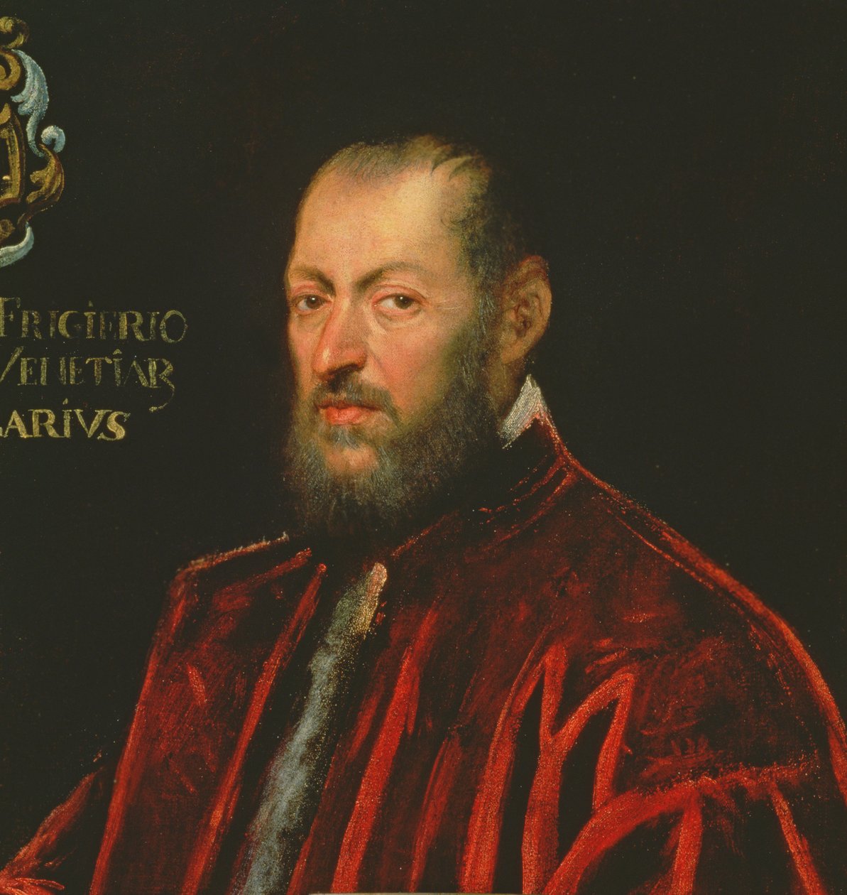Portret van Andrea Frizier, Grootkanselier van Venetië door Jacopo Robusti Tintoretto