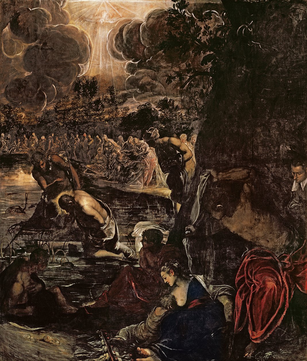 De Doop van Christus door Jacopo Robusti Tintoretto