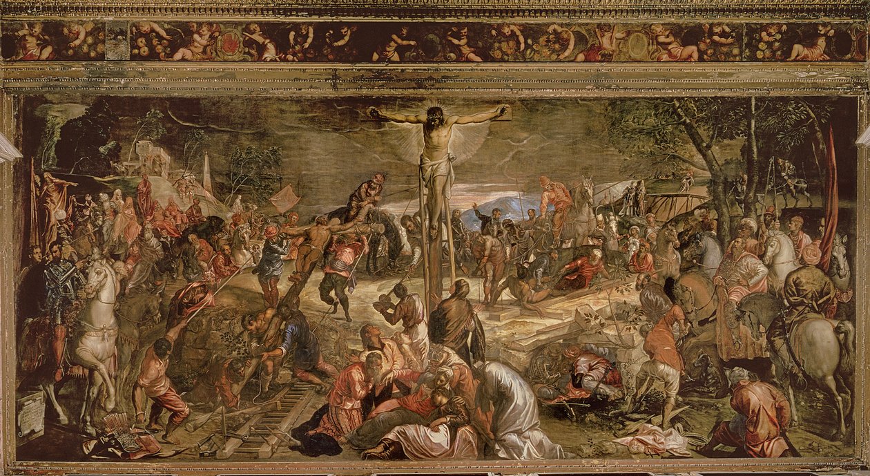 De kruisiging van Christus, 1565 door Jacopo Robusti Tintoretto