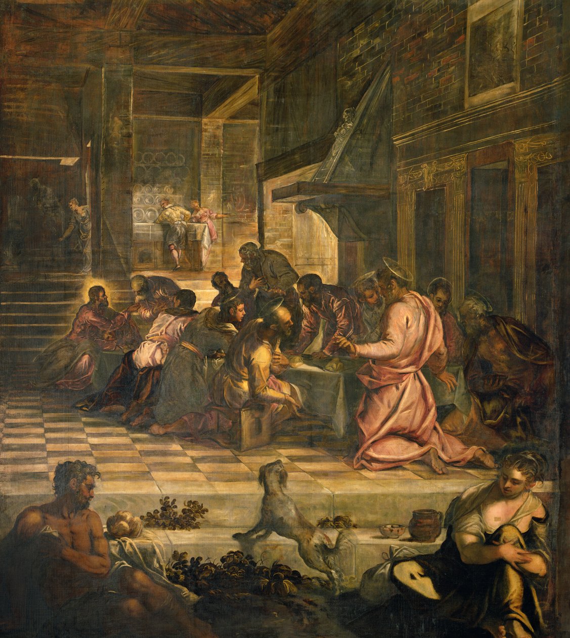Het laatste avondmaal (paneel) door Jacopo Robusti Tintoretto