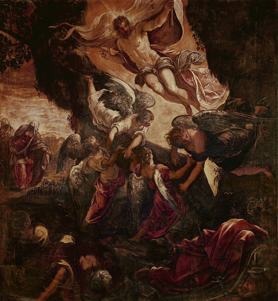 De opstanding van Christus door Jacopo Robusti Tintoretto