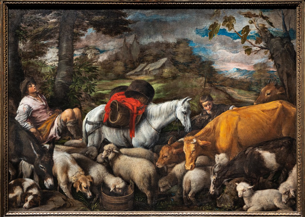 Pastorale (Het Witte Paard) door Jacopo (1510 92) Bassano