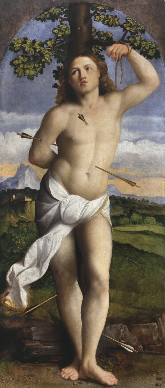 St. Sebastiaan door Jacopo (c.1480-1528) Palma