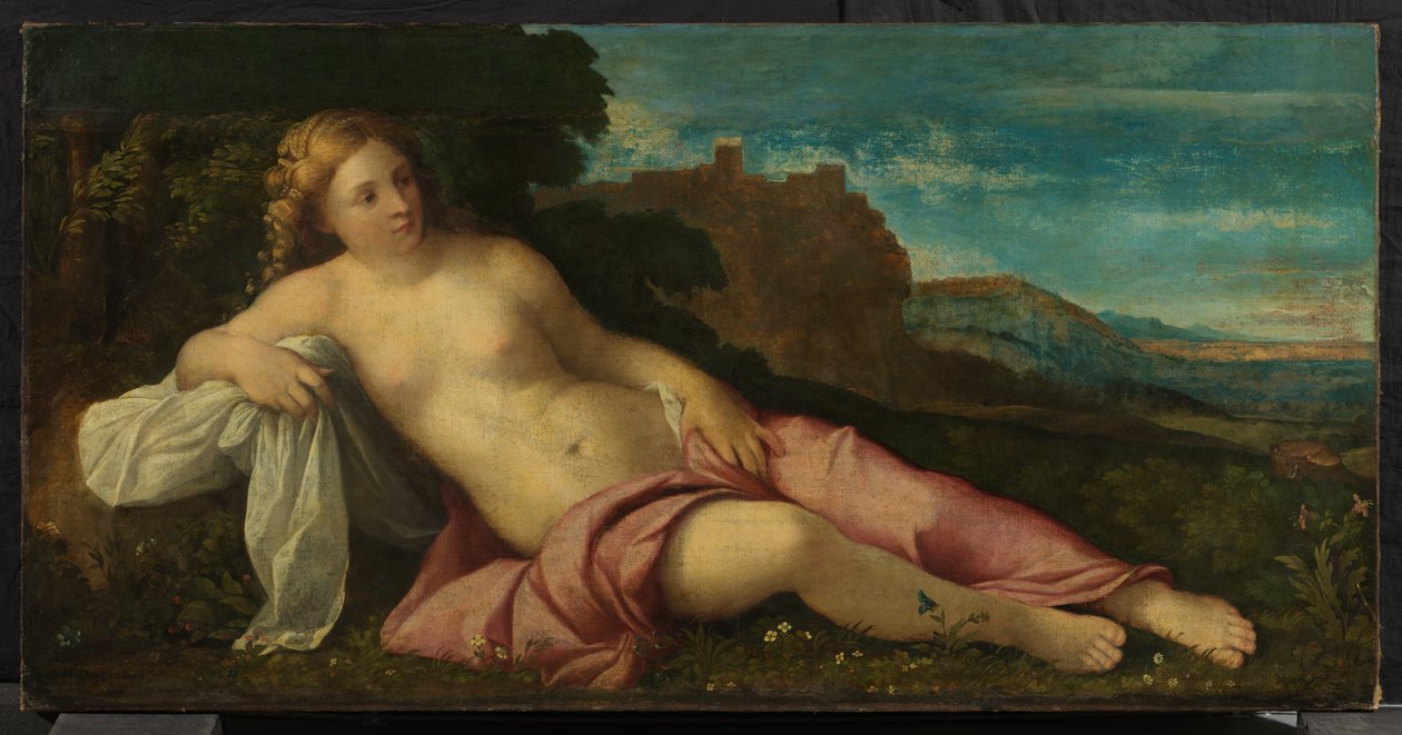 Venus in een landschap, c.1520 door Jacopo (c.1480 1528) Palma