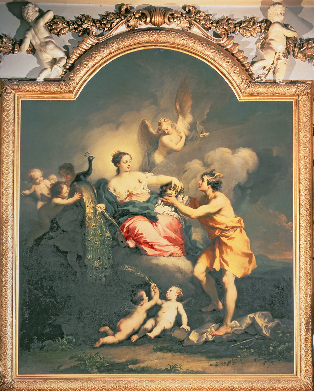 Juno ontvangt het hoofd van Argus door Jacopo Amigoni