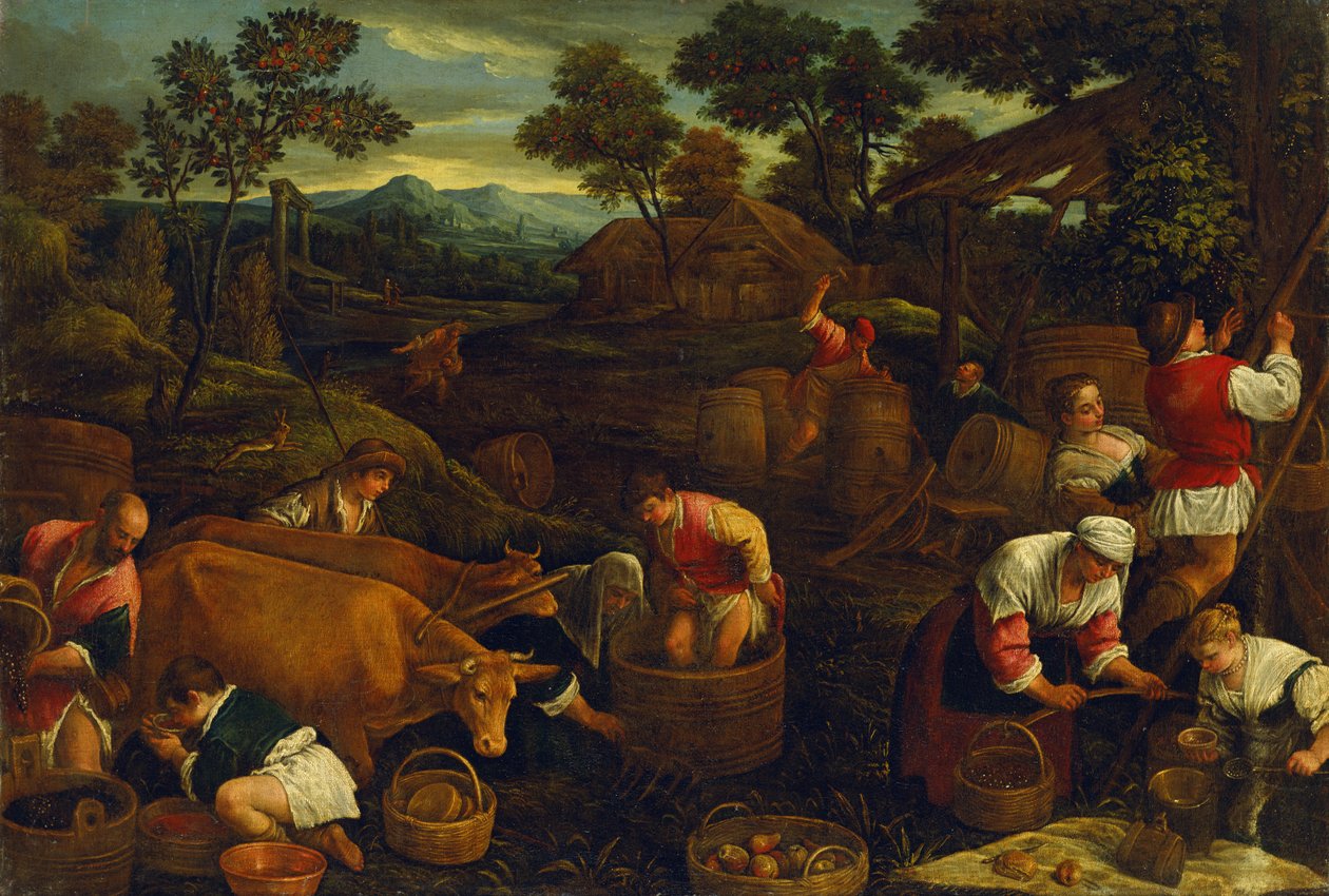 Herfst door Jacopo Bassano