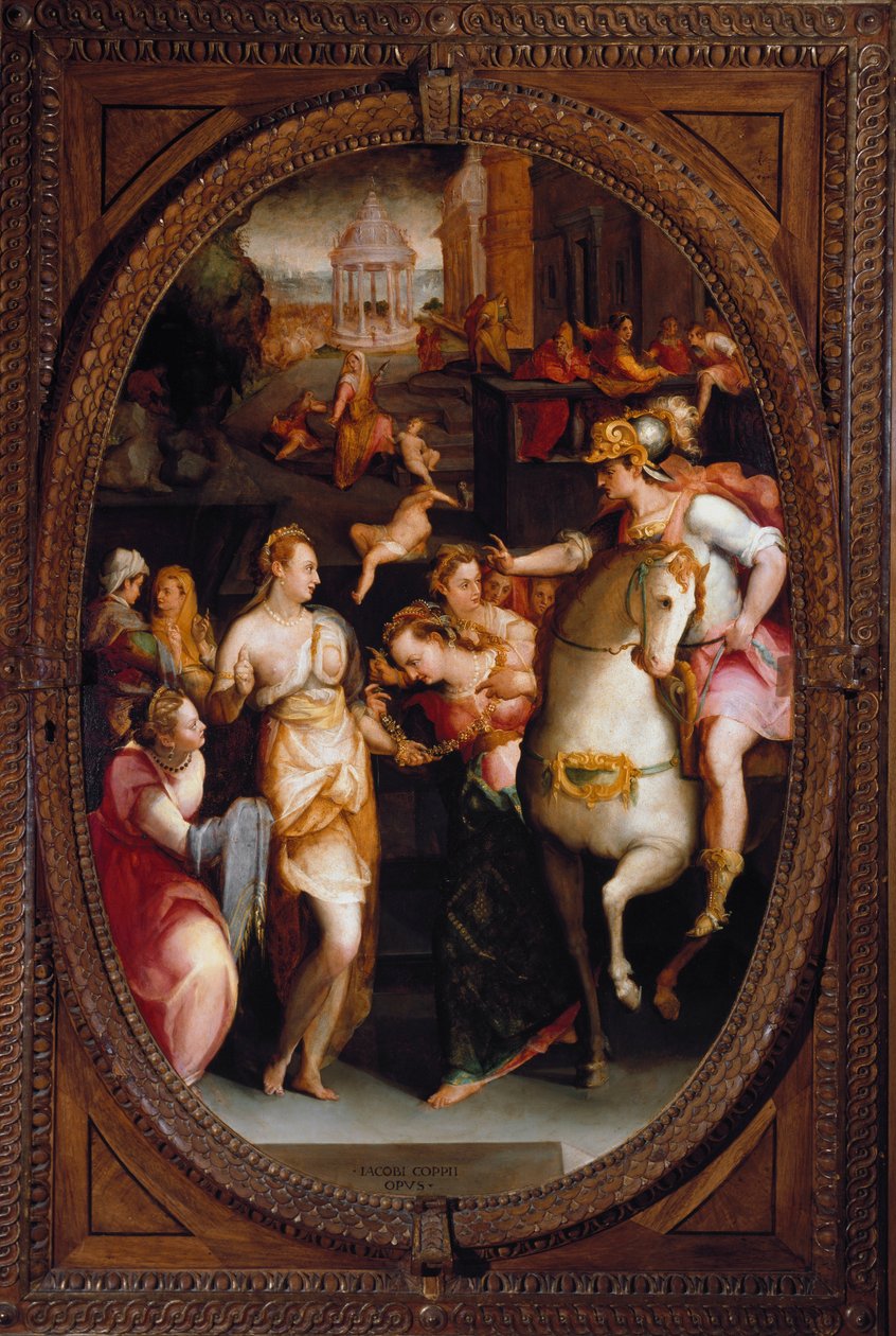 De familie van Darius voor Alexander de Grote door Jacopo Coppi